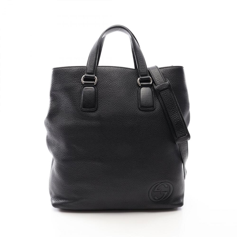 Gucci Soho Interlocking G Tote Bag Leather Black